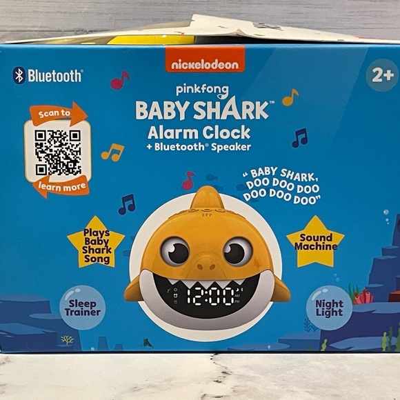 Baby Shark Alarm Clock Bluetooth Speaker - Picture 2 of 5